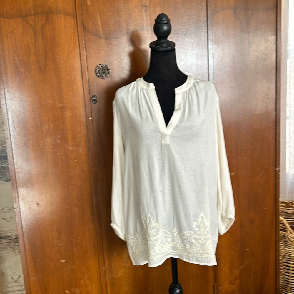 Banana Republic Embroidered Tunic Top